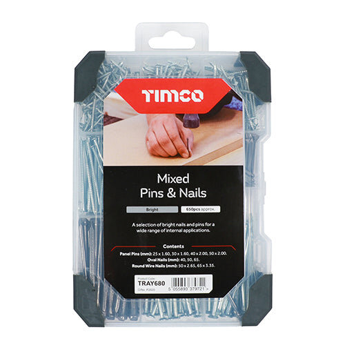 TIMco TIMCO Pins & Nails Mixed Tray
 - 495pcs 2