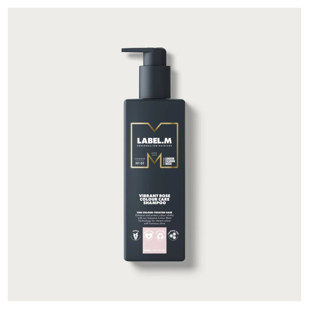 Label.m Vibrant Rose Colour Care Shampoo 300 Ml