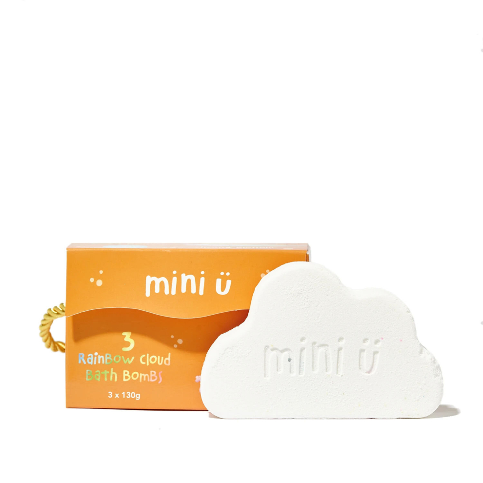 Mini-U Rainbow Cloud Bath Bombs 3X130g