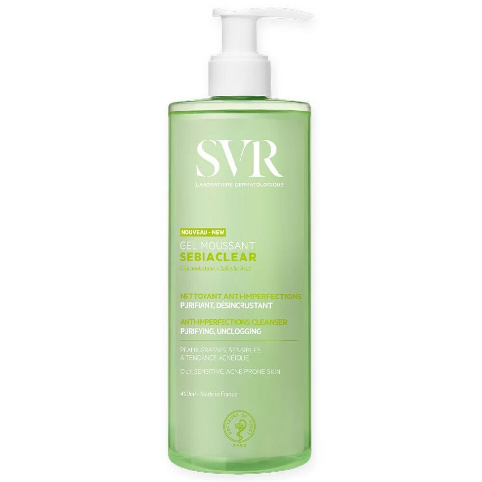 Svr Nouveau-New Gel Moussant Sebiaclear Gluconolactone 400 Ml