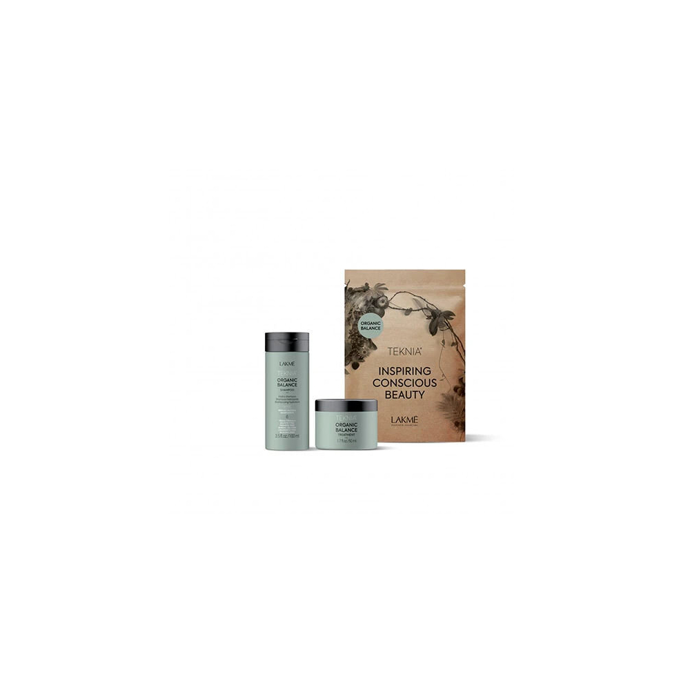 Lakme Teknia Travel Pack Organic Balance: Shampoo 100 Ml + Treatments 100 Ml
