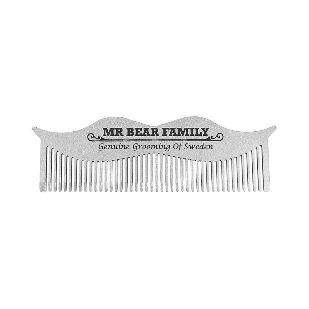 Mr Bear Family Unisex Not,Specified Moustache Comb Steel 1Pc