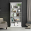Paris Tall Bookcase in White 4