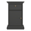 Paris Nightstand 1 Door + 1 Drawer in Matt Grey 2