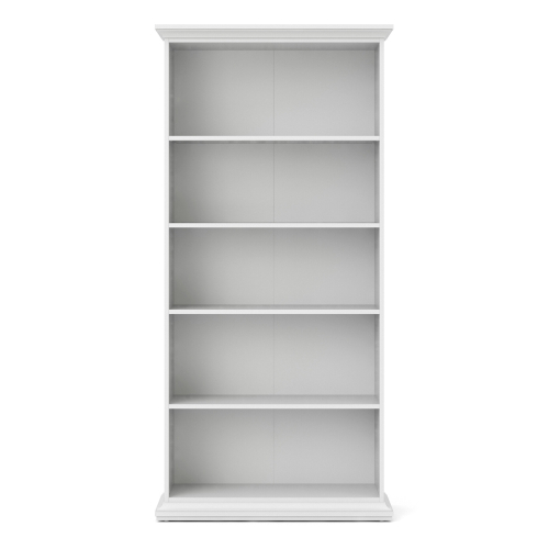 Paris Tall Bookcase in White 1