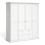 Paris Wardrobe with 4 Doors and 2 Drawers in White 1