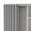 Uppsala Open Mobile Wardrobe Unit in White with a Grey Textile Curtain 6
