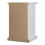 Paris Nightstand 1 Door + 1 Drawer in White 4