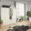 Paris Wardrobe with 4 Doors and 2 Drawers in White 5