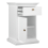 Paris Nightstand 1 Door + 1 Drawer in White 5
