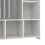 Uppsala Open Mobile Wardrobe Unit in White with a Grey Textile Curtain 7