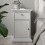 Paris Nightstand 1 Door + 1 Drawer in White 6