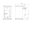 Paris Nightstand 1 Door + 1 Drawer in White 10