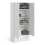 Space Wardrobe with 2 Doors + 1 Drawer in White 1750 7