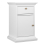 Paris Nightstand 1 Door + 1 Drawer in White 1