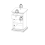 Paris Nightstand 1 Door + 1 Drawer in White 11