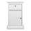 Paris Nightstand 1 Door + 1 Drawer in White 2