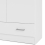 Space Wardrobe with 2 Doors + 1 Drawer in White 1750 10