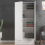 Space Wardrobe with 2 Doors + 1 Drawer in White 1750 6