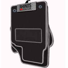 TAILORED TO FIT VAUXHALL CORSA E DESIGN (2015-2019) - FULL SET OF TAILORED LUXURY INTERIOR FLOOR CAR CARPET MATS - BLACK MAT + WHITE EDGING