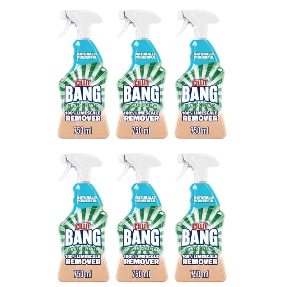 Cillit Bang Power Cleaner Naturals Limescale Remover 750ml Pack Of 6