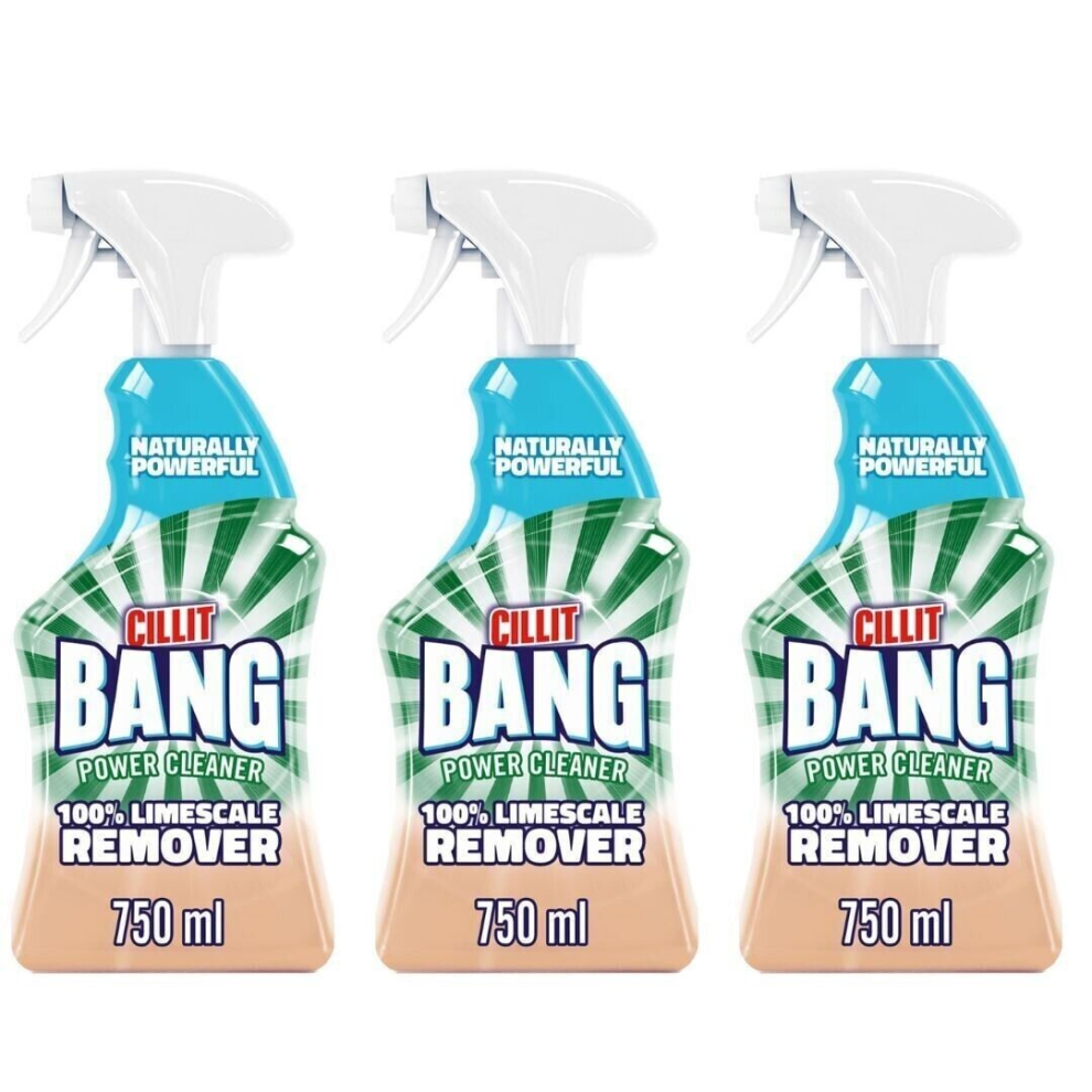 Cillit Bang Power Cleaner Naturals Limescale Remover 750ml Pack Of 3