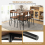 Casart 5 PCS Rustic Dining Table Set w/ 4 Chairs with Backrest & Metal Legs 5