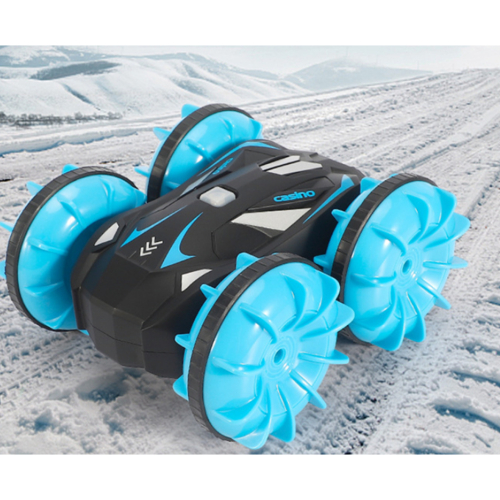 2.4G Waterproof Off - road Double - sided Driving Charging Tank - Blue 1