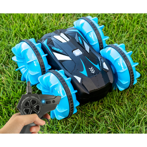 2.4G Waterproof Off - road Double - sided Driving Charging Tank - Blue 2