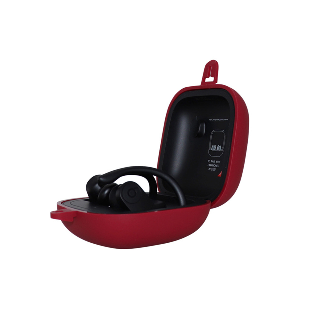 Silicone Wireless Headset Storage Pack for Powerbeats Pro - WINE RED-image-OPC-PDFWJ5J-NEW