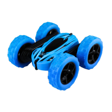 2.4G Doppelseitiges, sturzsicheres, rotierendes und rollendes Stuntauto - Blau