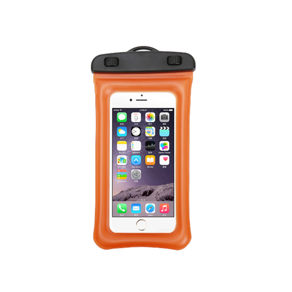 Outdoor Swimming Mobile Phone Waterproof Bag Floating Diving Bag - Orange 766261998967