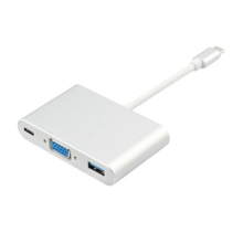 Adaptador HUB convertidor de carga multipuerto USB 3.0 USB-C tipo C a VGA