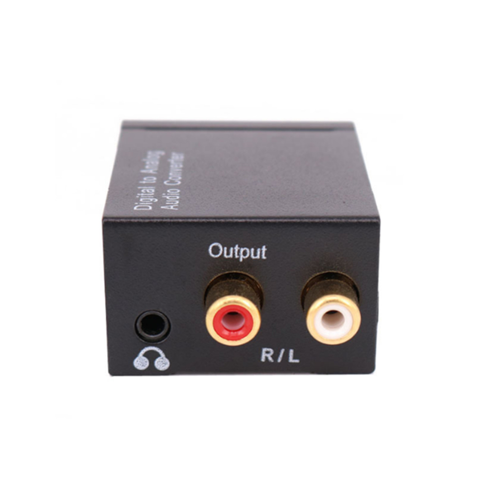 Digital Optical Coax Coaxial Toslink To Analog Audio Converter Adapter Rca Dac 766262003813