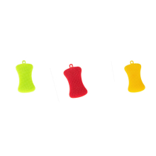 3 PCS Home Kitchen Silicone Scrubber Sponge Brush Dish Pot Pan Washing Cleaning