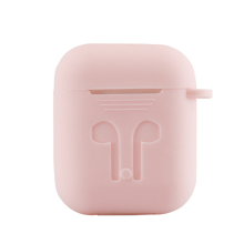 Rosa stoßfest für Airpods 1/2 Case Cover Skin Anti Lost Strap Holder