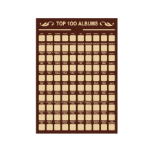 C145 3PCS 100 Dates Couple Scratch Off Poster Random Fun List Decorative