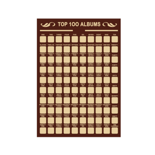 C145 3PCS 100 Dates Couple Scratch Off Poster Random Fun List Decorative