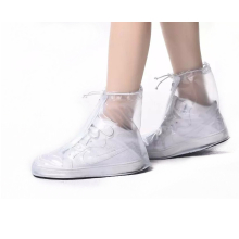 Unisex Wasserdichter, Transparenter, Praktischer, Rutschfester Schuhüberzug - WEISS - XXXL