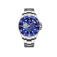 T801 - 002 All - Match Wasserdichte mechanische Uhr für Männer - 1# - Blau