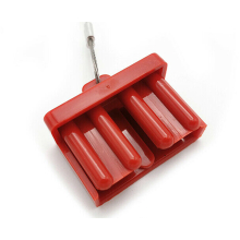 4 x 120 A, rot, Anderson-Stecker, Staubkappe, zum Aufstecken, Staubkappenabdeckung