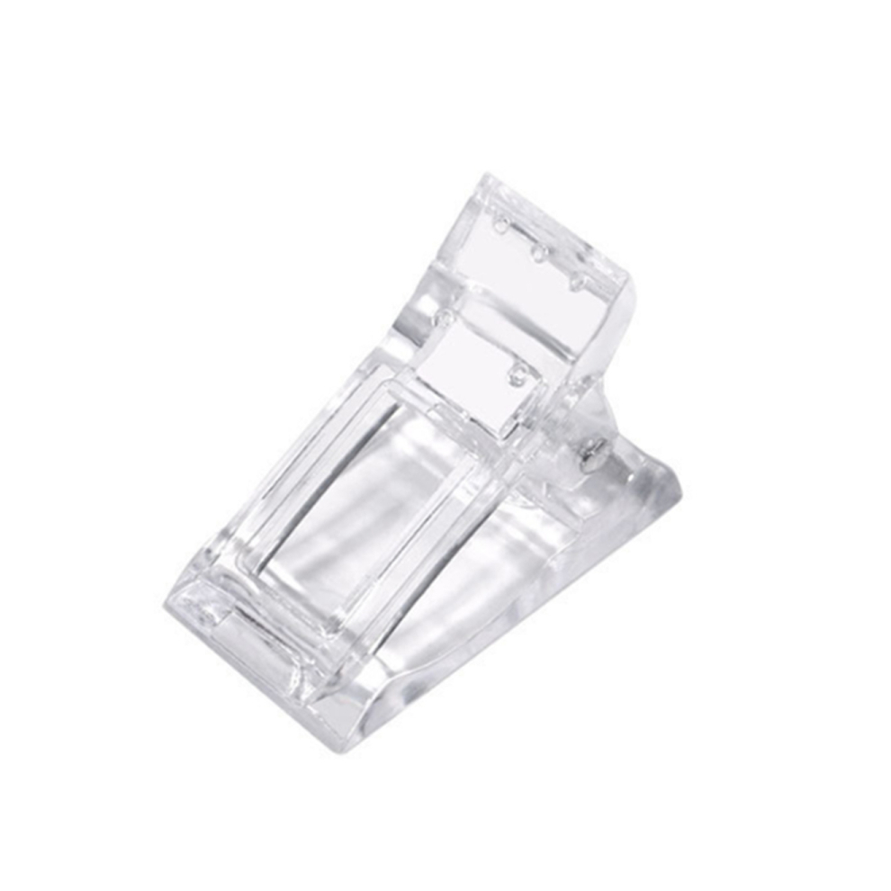 Dsport 50Pcs Nail Tips Clip Clamps For Poly Gel Quick Building Extension Builder Tool