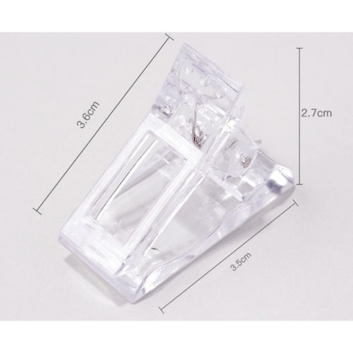 50 STK Neglespidsklemmer til Poly Gel Quick Building Extension Builder Tool 1