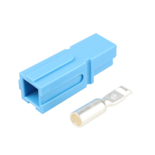 6 x 120 Ampere Single Anderson Power Pole Connector Set Single Pole-Blau
