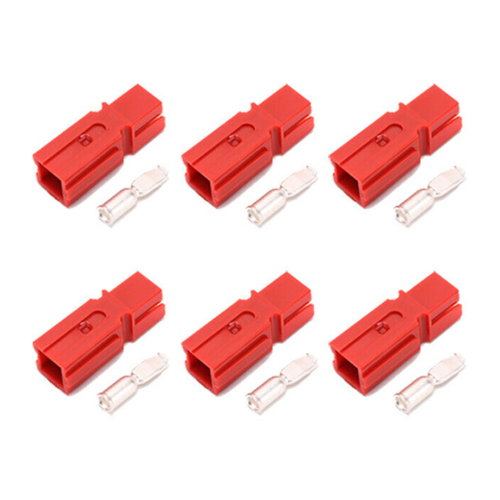 6 x 120 Ampere Single Anderson Power Pole Connector Set Single Pole-Rot 2