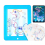 Πίνακας σχεδίασης φωτός LED, 3D Stereo Fluorescent Electronic Writing Board-Blue 1