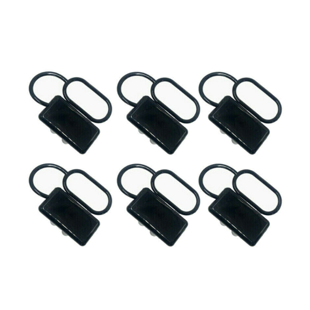 6X Dust Cap Cover 350Amp Anderson Style Plug Connectors Auto 4Wd Caravan Black 766262002489