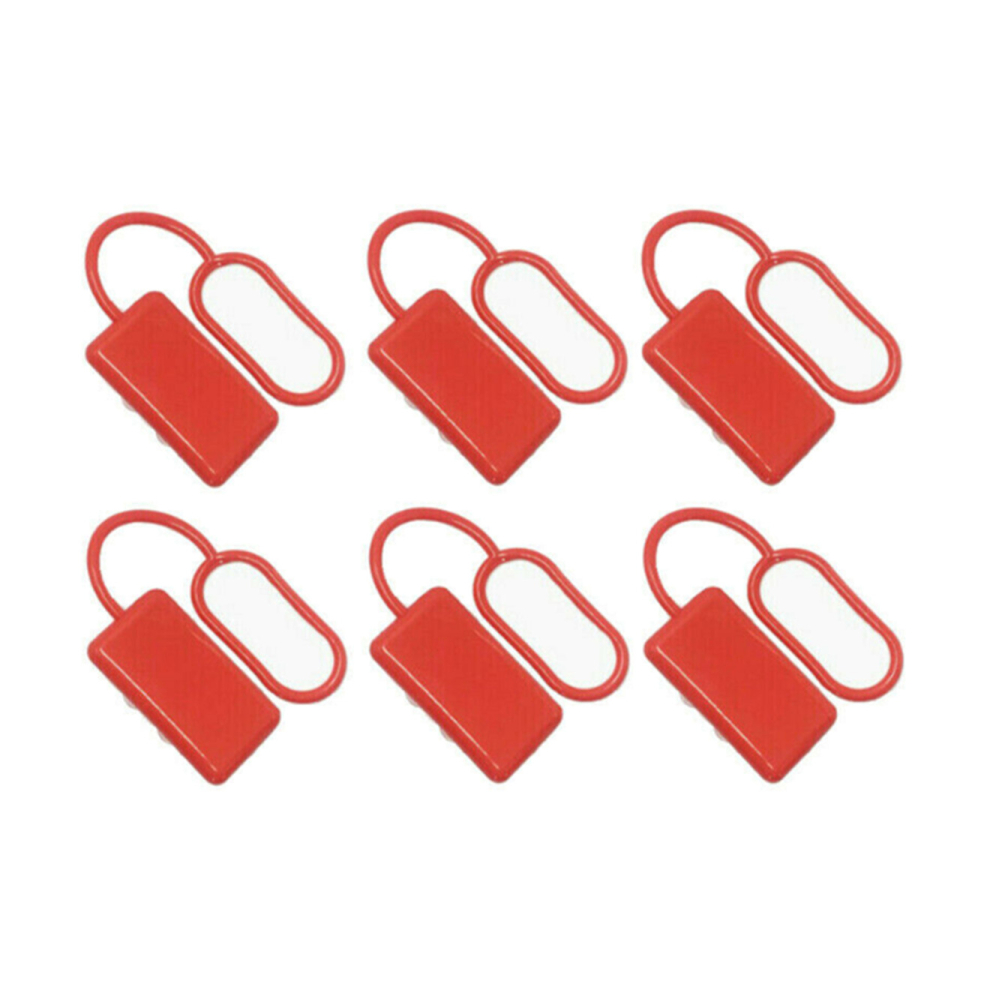 6X Dust Cap Cover 350Amp Anderson Style Plug Connectors Auto 4Wd Caravan Red 766262002502