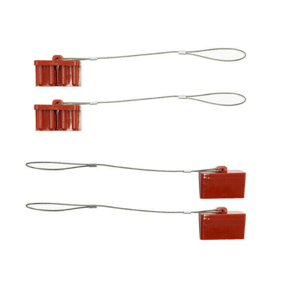 4X 175 Amp Anderson Style Plug Dust Cap Push On Dust Cap Cover Red 766262002526