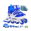 Patins infantis com patins ajustáveis de fileira reta e full-flash - AZUL 2